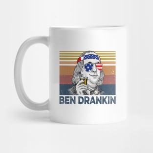 Ben Drankin Benjamin Franklin 4th Of July Vintage Shirt Mug